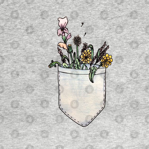 Pocket O' Flowers by DarlenebyDesign